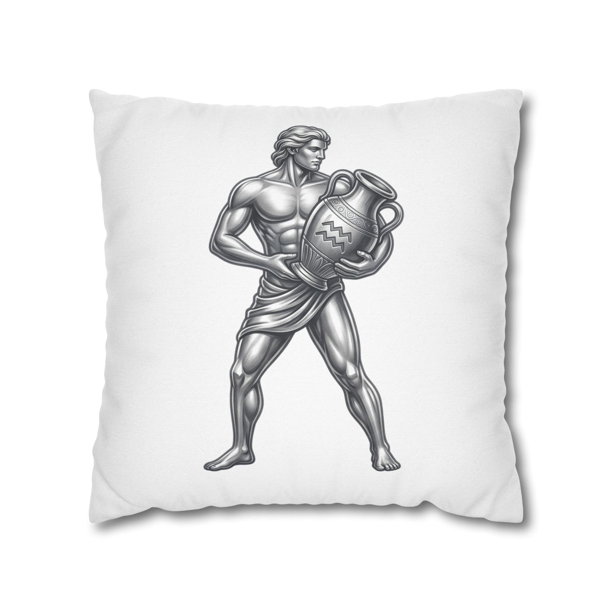 Aquarius Zodiac Pillow pillowcase — Mythical Water Bearer Decorative Throw Pillow