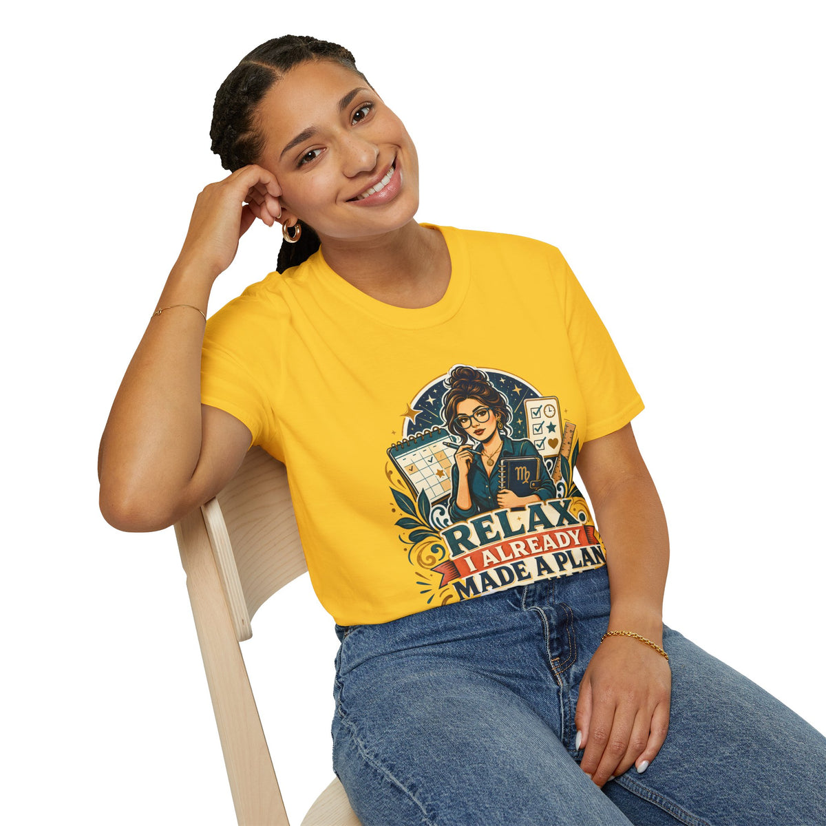 Virgo Planner T-Shirt — “Relax I Already Made A Plan For That” Astrological Tee