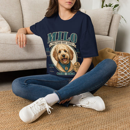 Milo 'The Good Boy Issue' T-Shirt — Cute Dog Portrait Tee