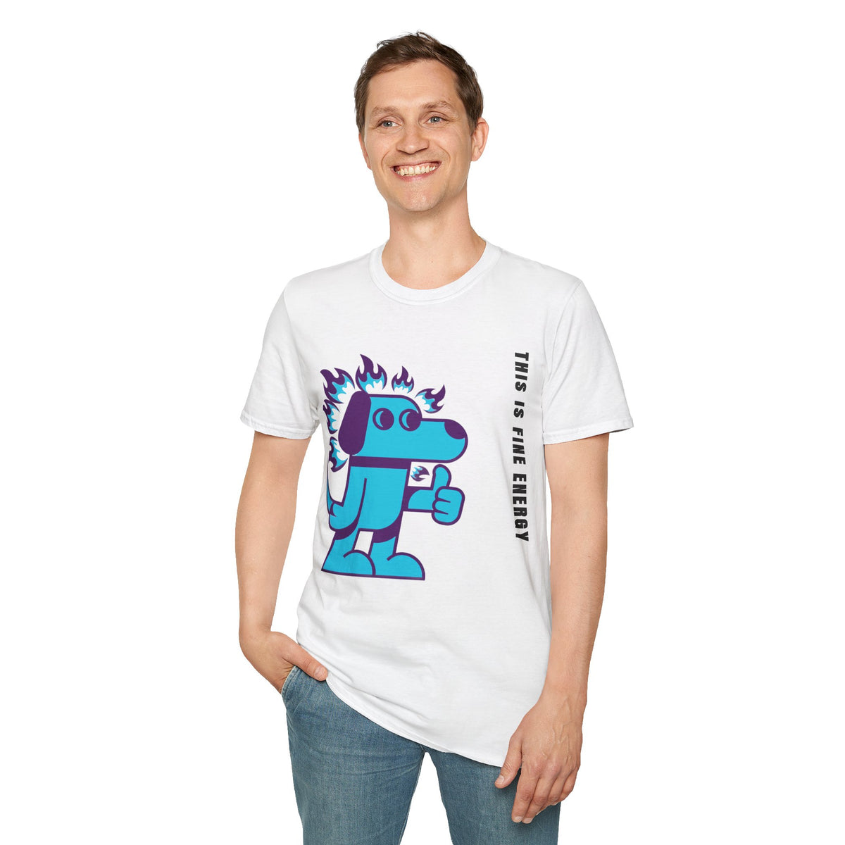 Flaming Blue Dachshund T-Shirt — Cute Cartoon Dog Graphic Tee - Trending Now - September 2026