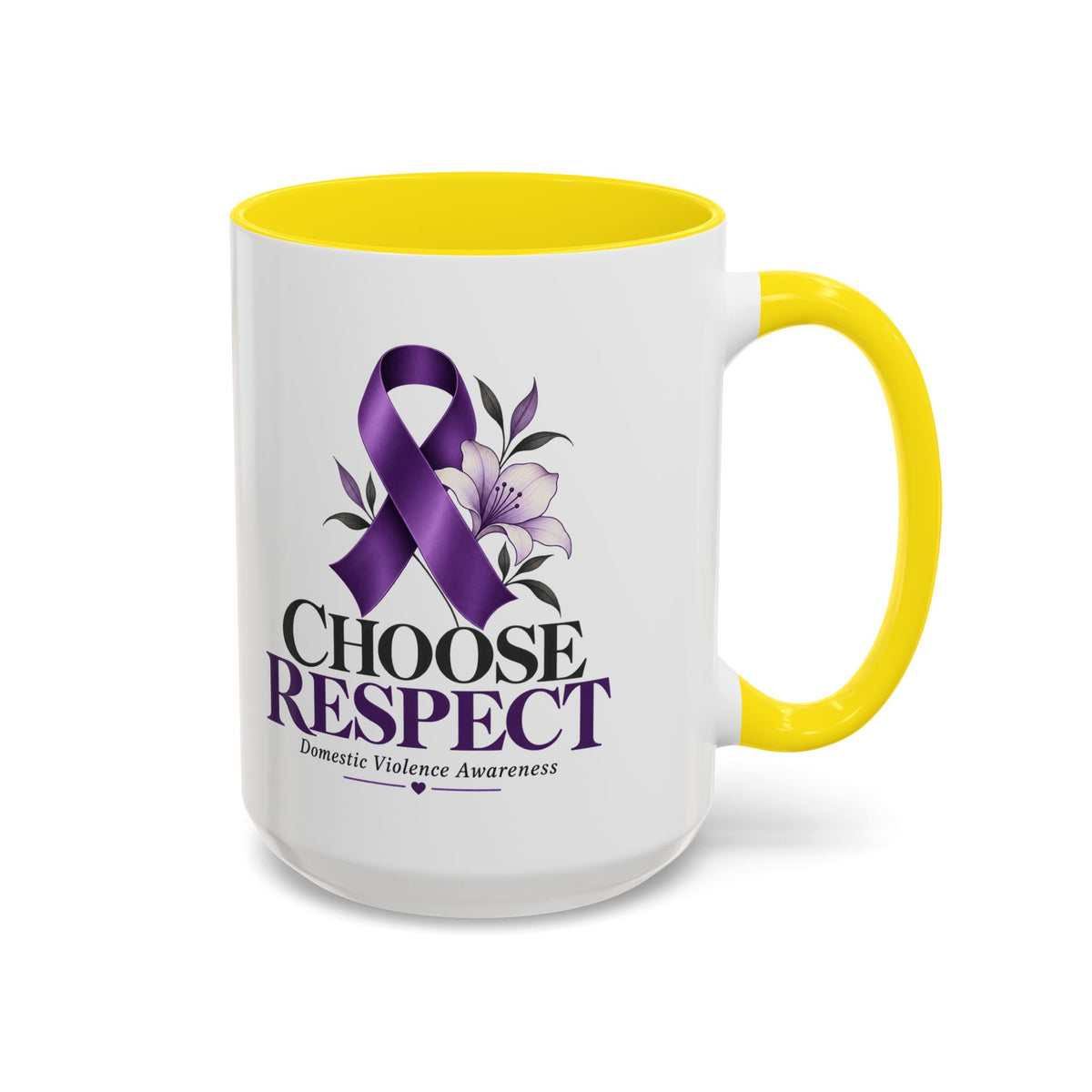 Choose Respect - Domestic Violence Awareness Coffee Mug (Accent, 11/15oz)
