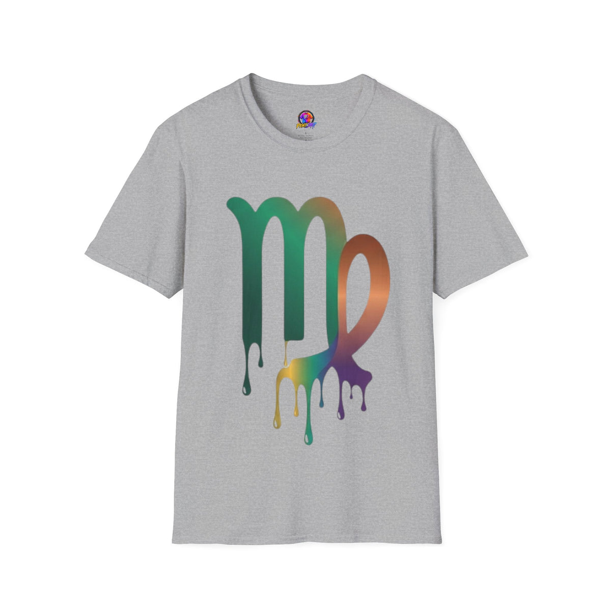 Virgo Zodiac Drip T-Shirt — Colorful Virgo Sign Astrology Tee