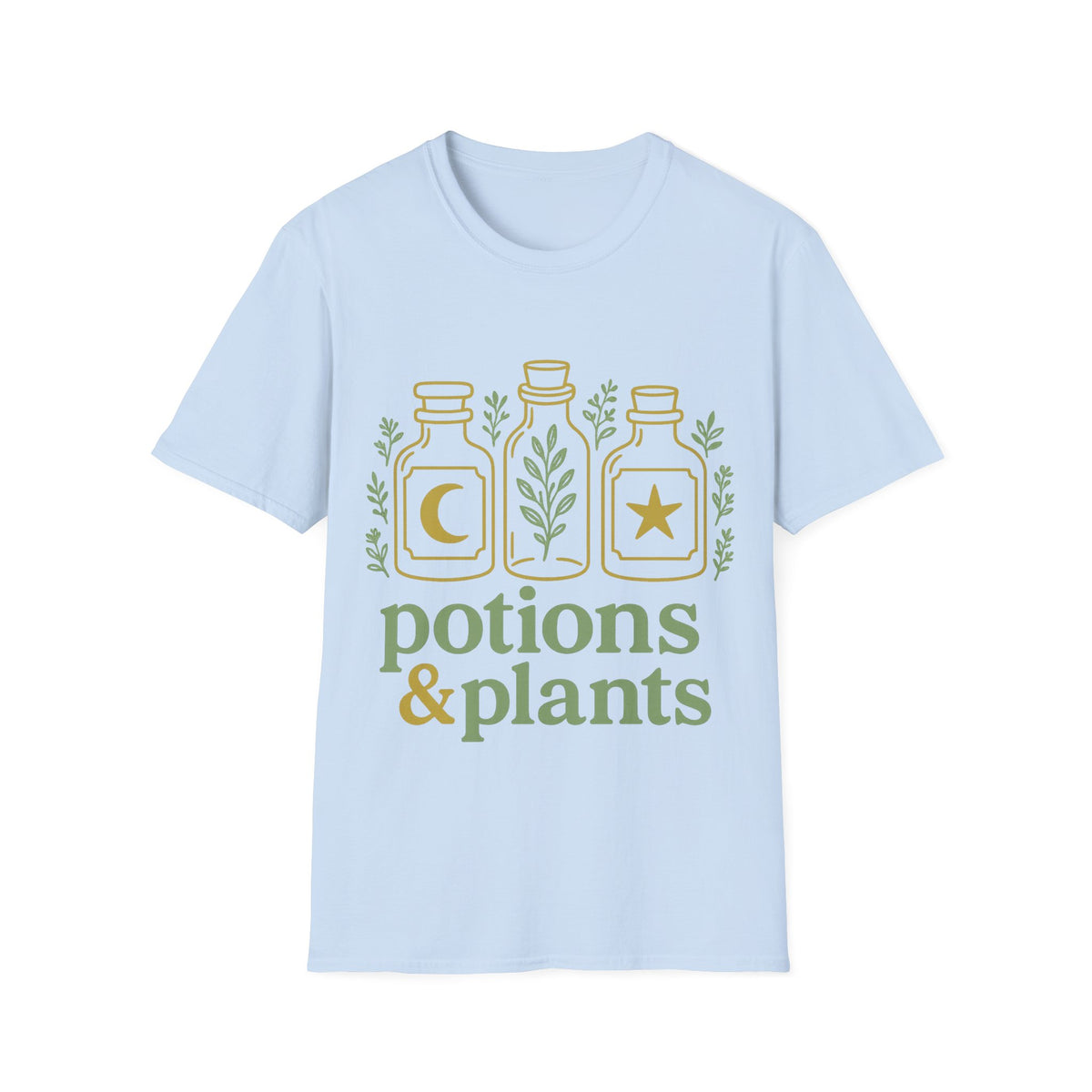 Potions & Plants T-Shirt — Botanical Apothecary Graphic Tee - Trending Now - August 2026