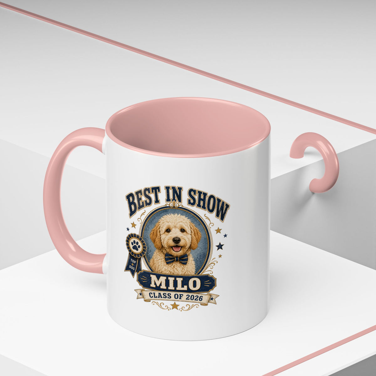 Milo Bailey Dog Dad Mom Best in Show Milo Dog Coffee Mug — Class of 2026 Accent Mug