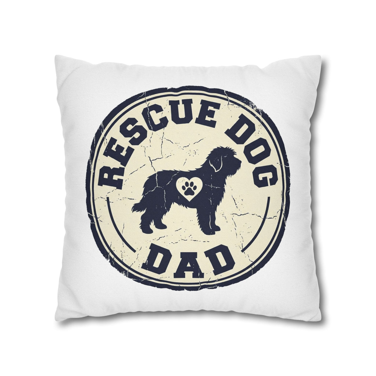 Funny Rescue Dog Dad Pillowcase