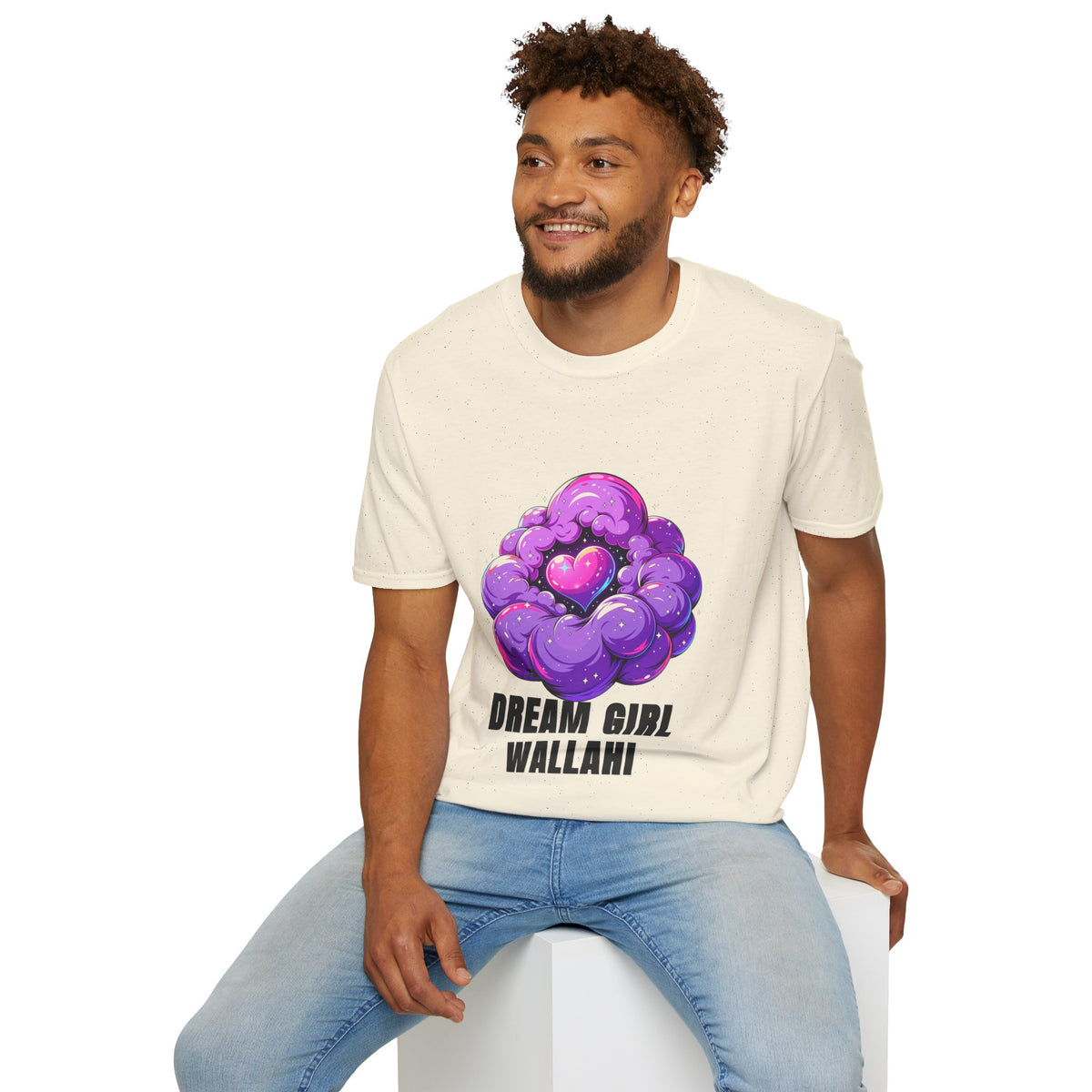 Dream Girl Wallahi T-Shirt — Cute Purple Heart Cloud Graphic Tee - Trending Now - August 2026