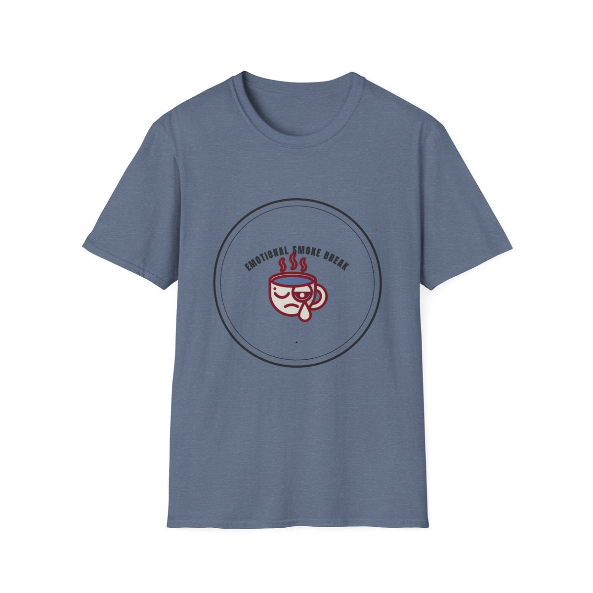 T-Shirt — "Emotional Smoke Break" Coffee Cup Graphic Tee - Trending Now - September 2026
