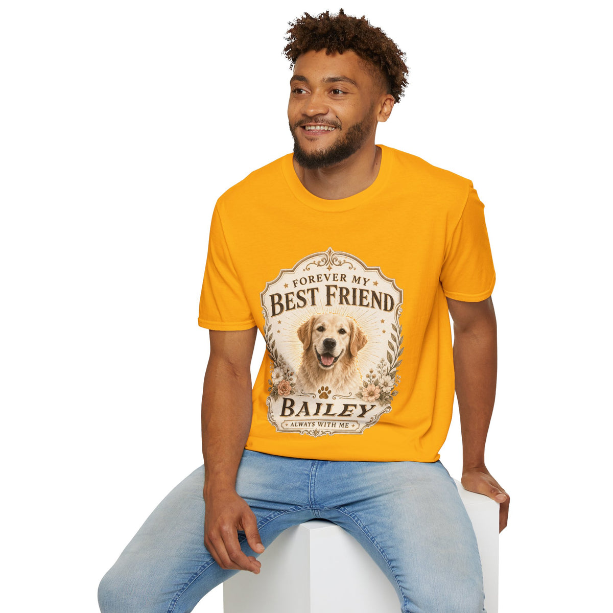 Forever My Best Friend Dog T-Shirt — Personalized Pet Tribute Tee