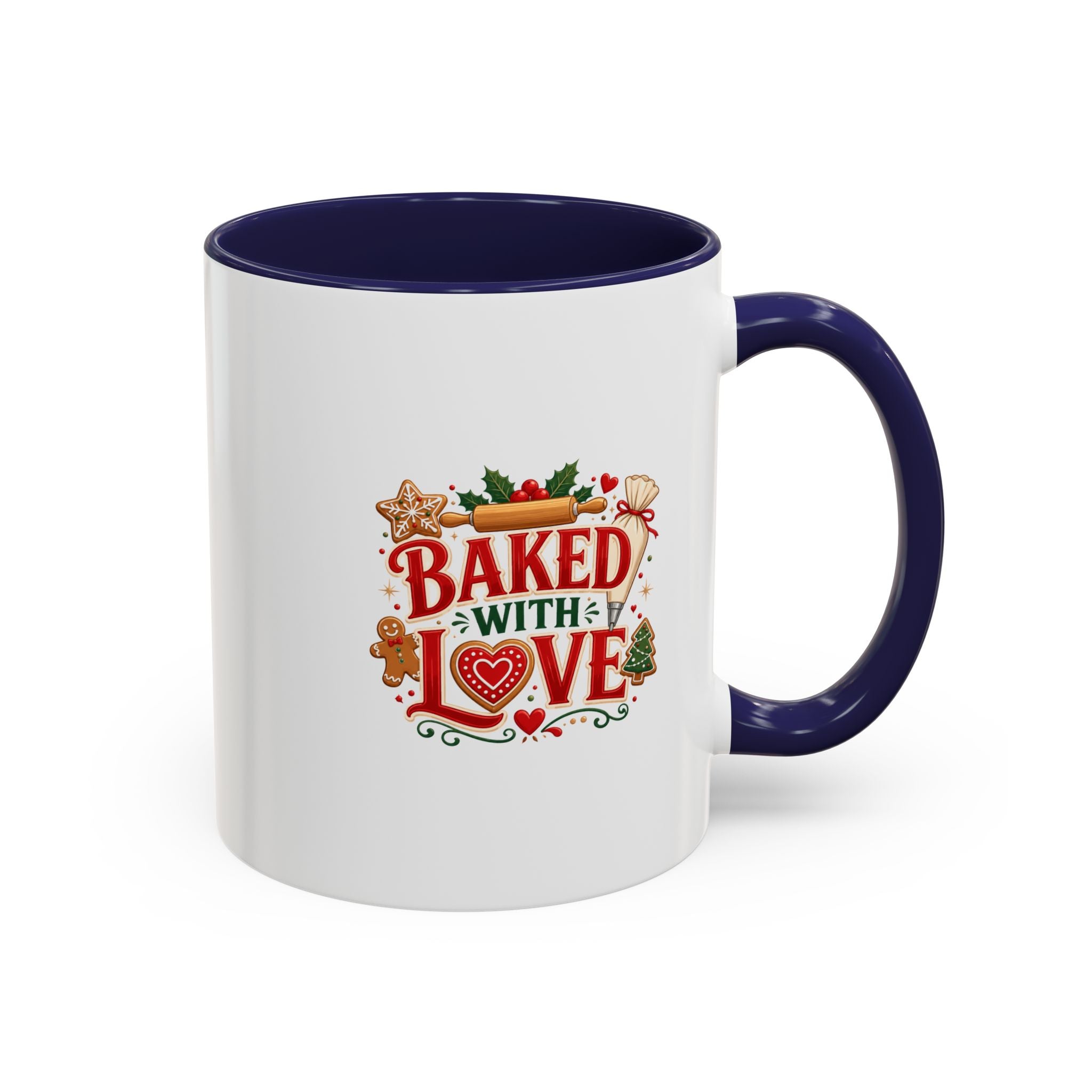 Baked With Love Coffee Mug — Holiday Baking Kitchen Gift