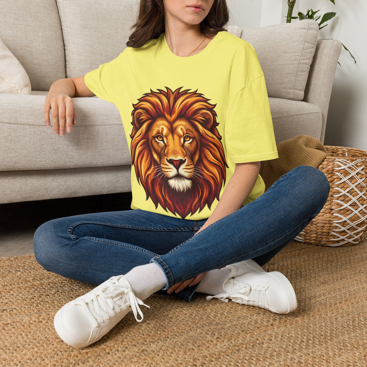 Leo Zodiac Lion Face T-Shirt — Majestic Lion Head Graphic Tee