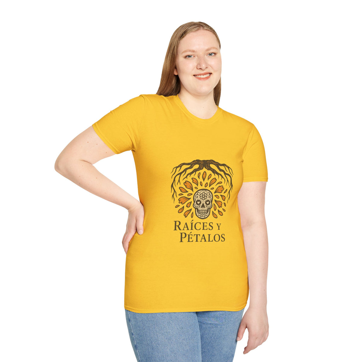 Raíces y Pétalos T-Shirt — Botanical Logo Tee - Trending Now - October 2026