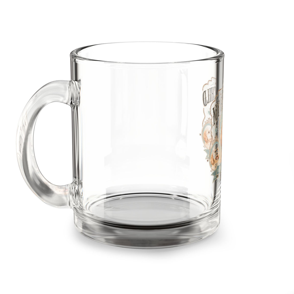 Dog Mom Club Glass Mug - "My Favorite Child" 10oz