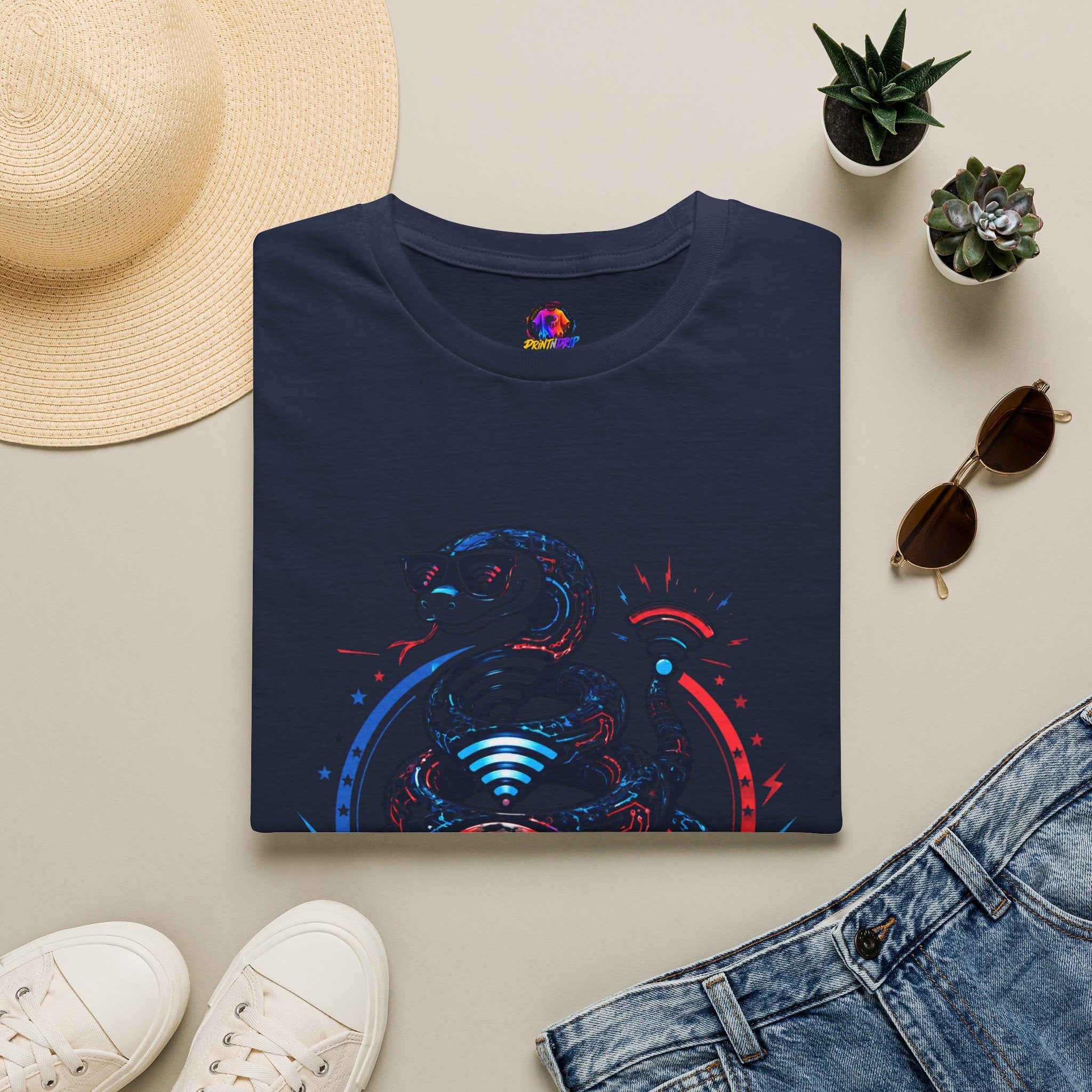 Don’t Tread on My WiFi T-Shirt — Patriotic Gadsden Snake WiFi Tee