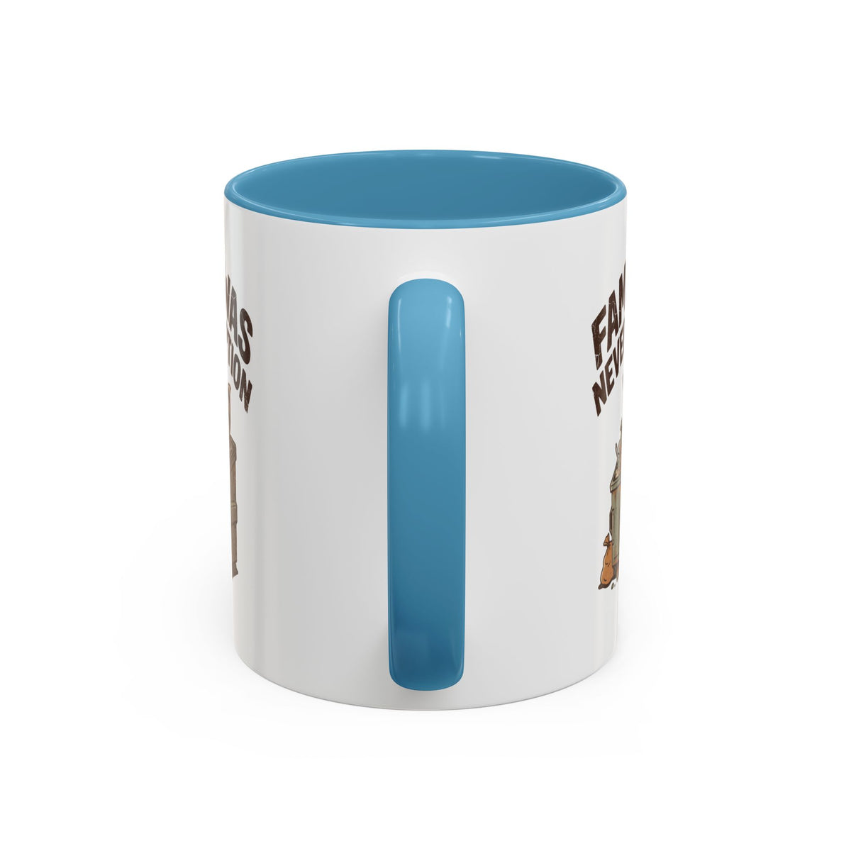 Funny And Witty "Famine Was Never An Option" Accent Coffee Mug (11, 15oz)