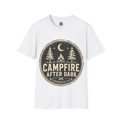 Campfire After Dark Tee — Vintage Wilderness Camping T-Shirt