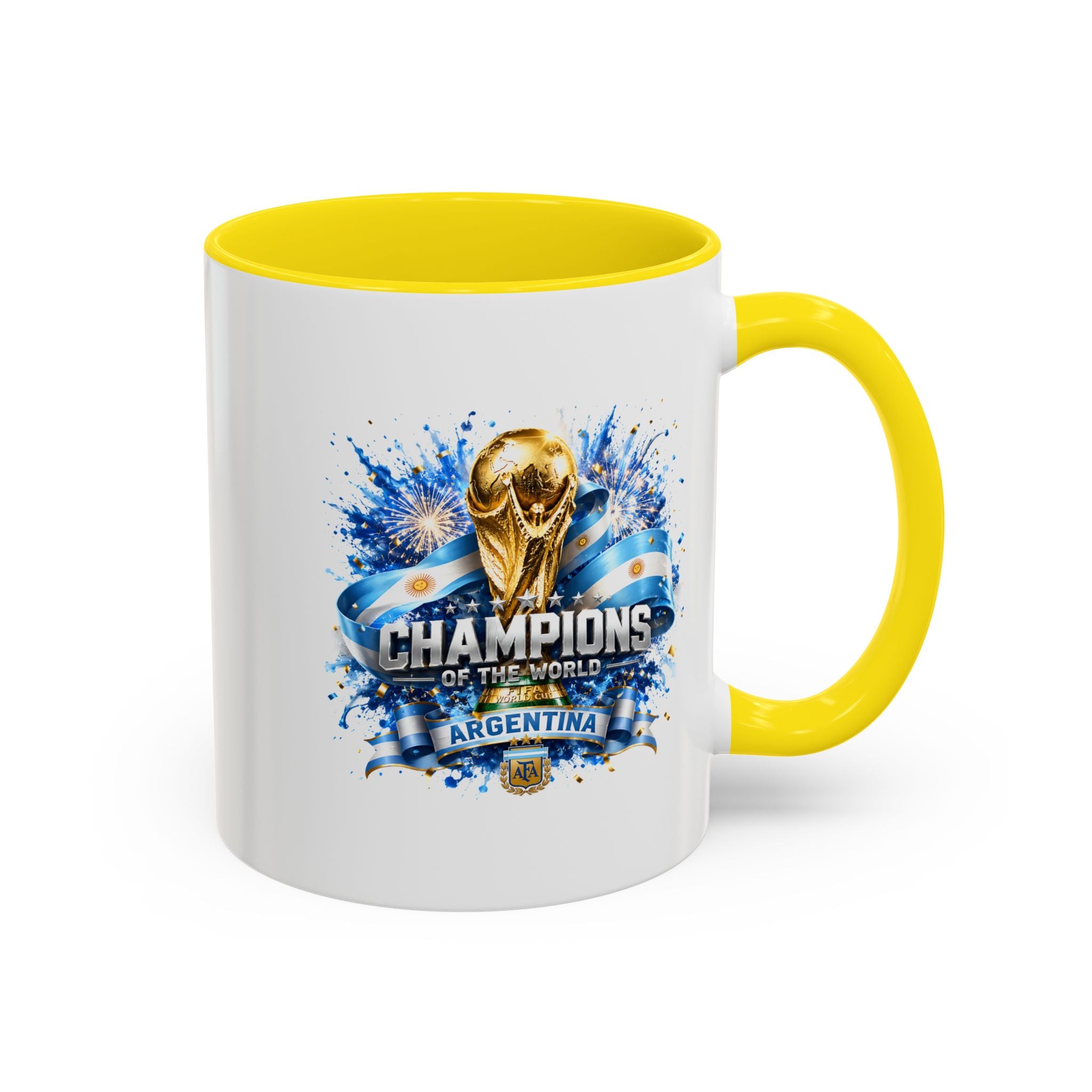 Argentina World Cup Champions Coffee Mug — 'Champions of the World' Accent Mug
