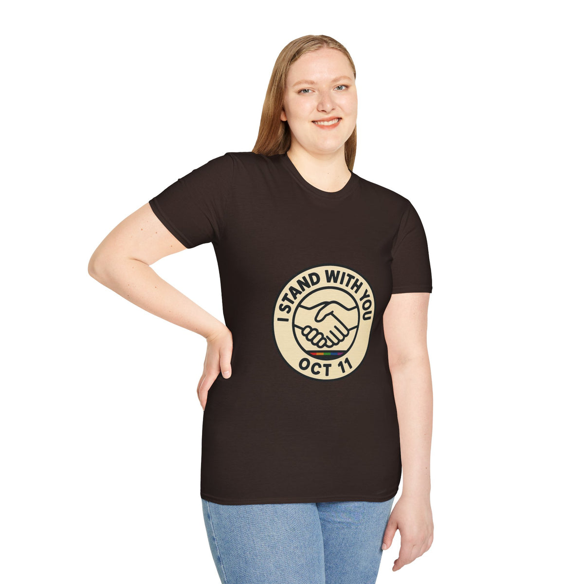 I Stand With You Oct 11 T‑Shirt — Solidarity Handshake Tee - Trending Now - October 2026