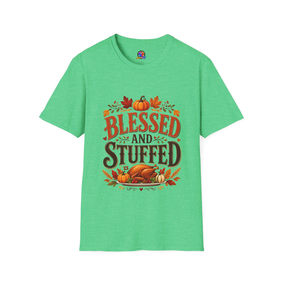 Thanksgiving T-Shirt Blessed and Stuffed Thanksgiving T-Shirt