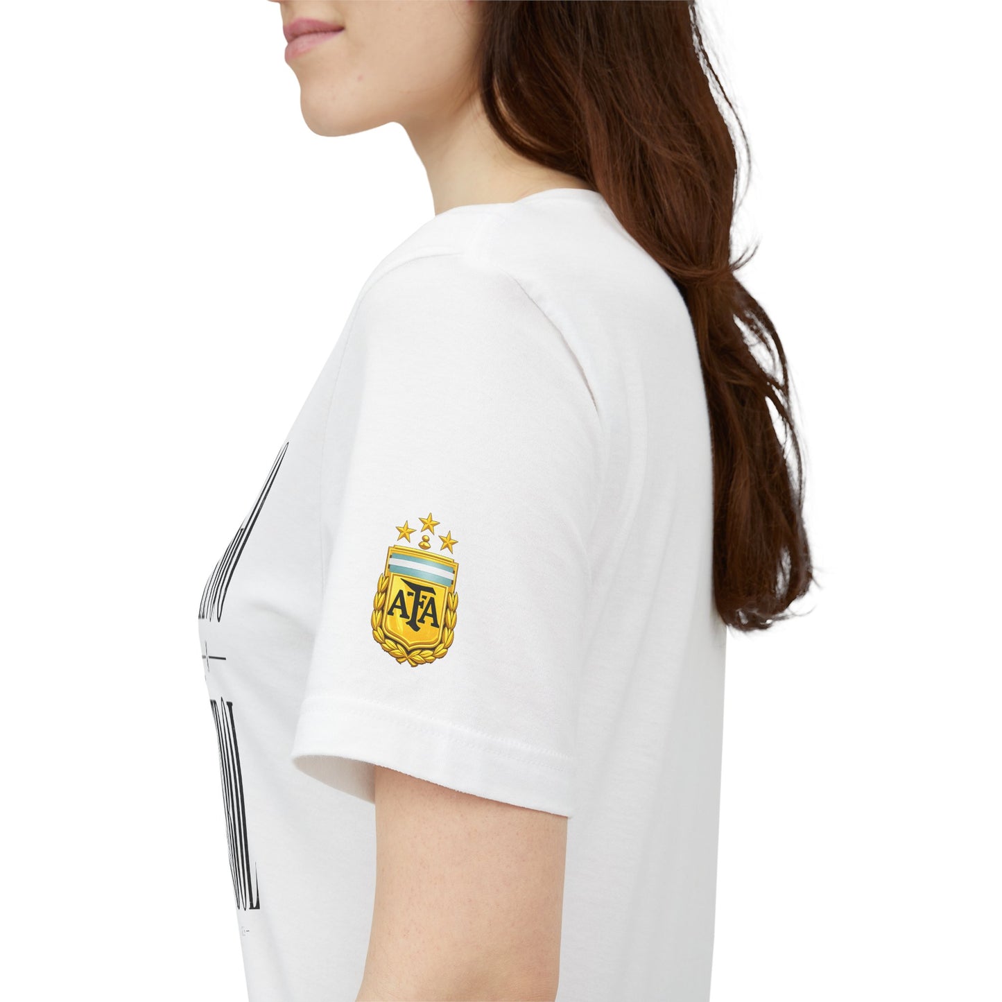 Argentina - Tango y Fútbol Graphic Tee - Bold Serif Soccer & Dance Shirt