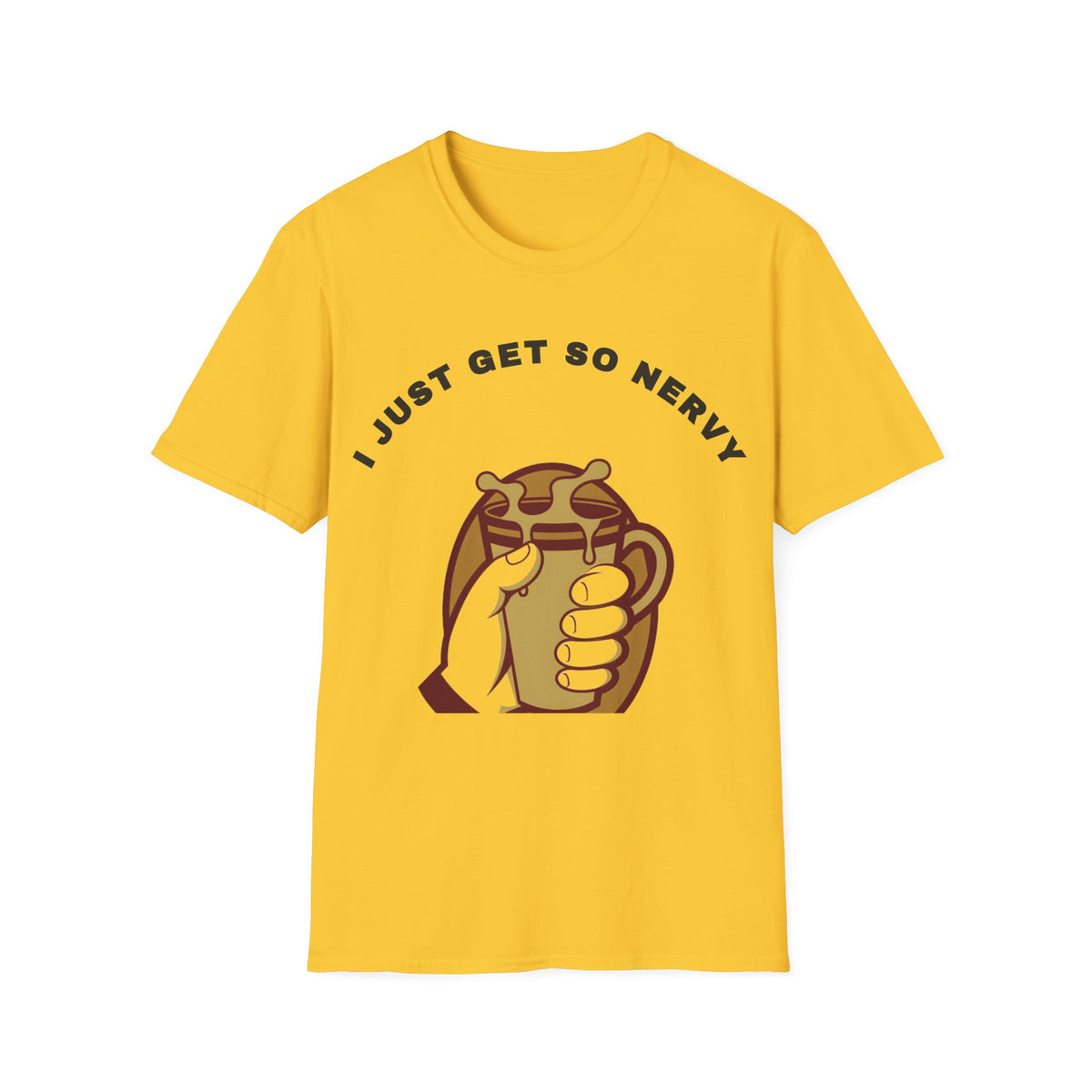 T-Shirt — “I Just Get So Nervy” Nervous Sloth Graphic Tee - Trending Now - September 2026