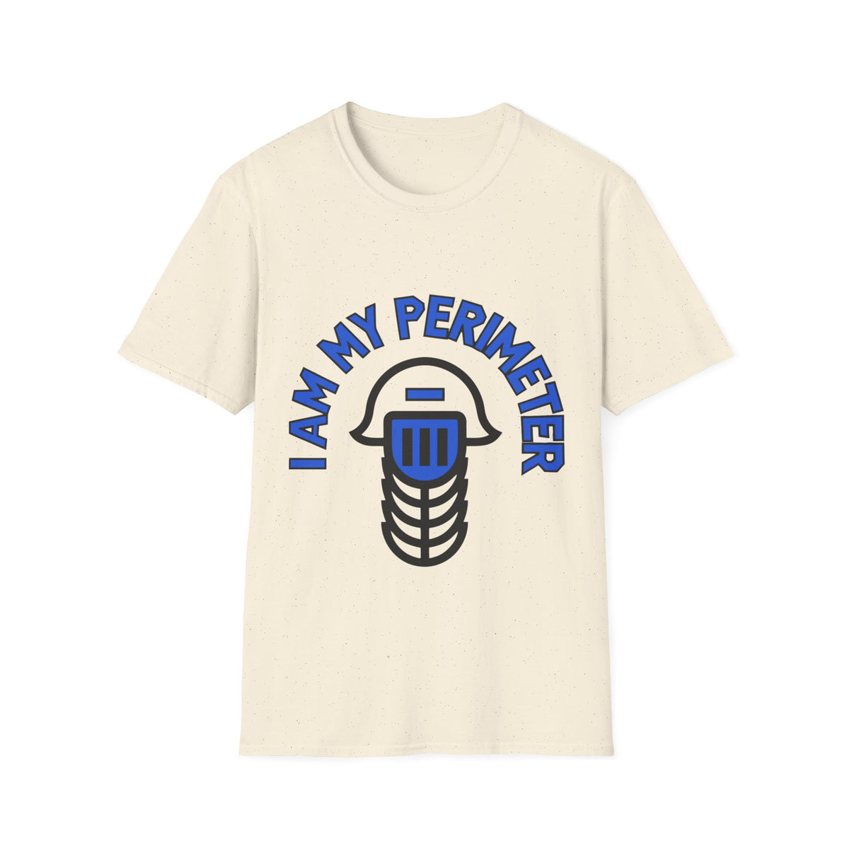 I Am My Perimeter Blue Jail Bars T-Shirt - Minimalist Graphic Quote Tee - Trending Now - September 2026
