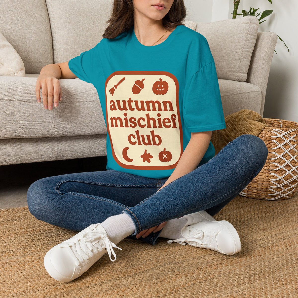 Autumn Mischief Club T-Shirt — Cozy Fall Graphic Tee - Trending Now - August 2026