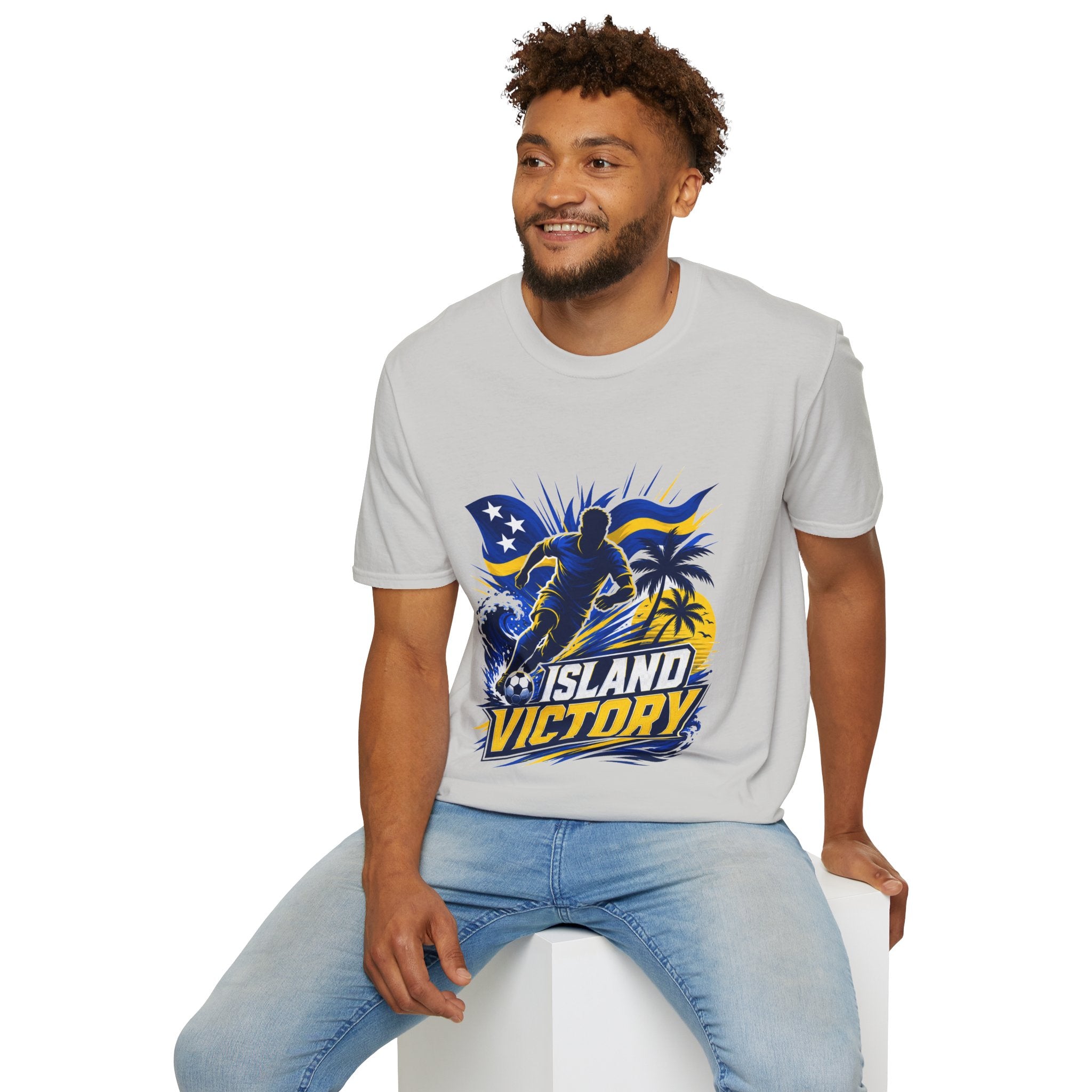 Curacao Island Victory T-Shirt — Tropical Surf Soccer Graphic Tee