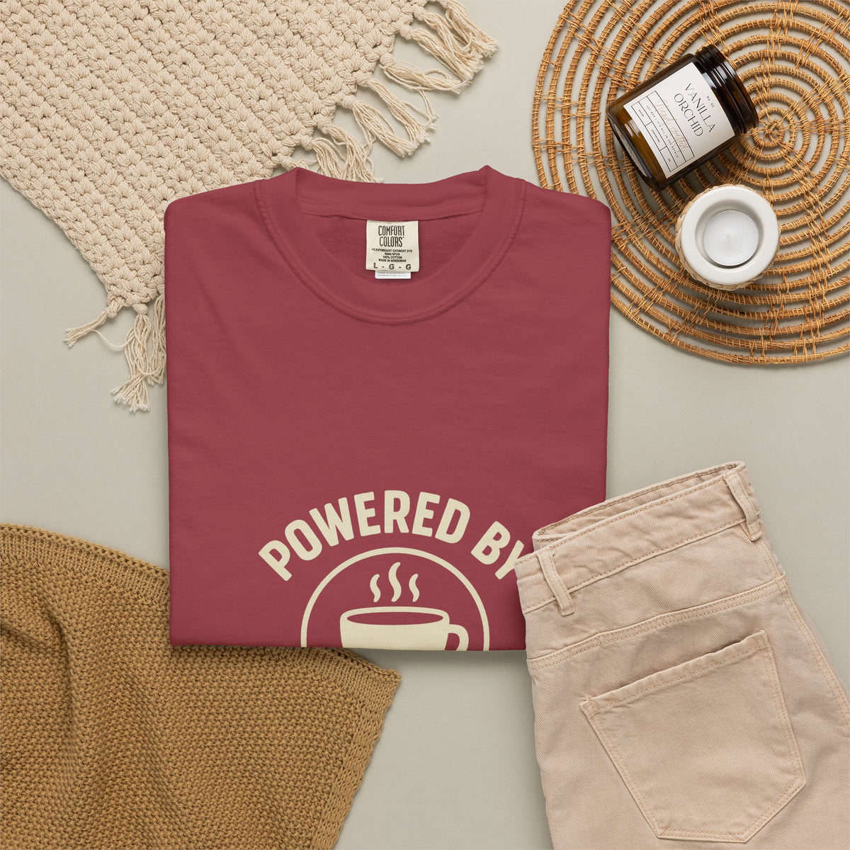 Christmas Baking T-Shirt — "Powered by Coffee and Christmas Baking"- Trending Now - October 2026