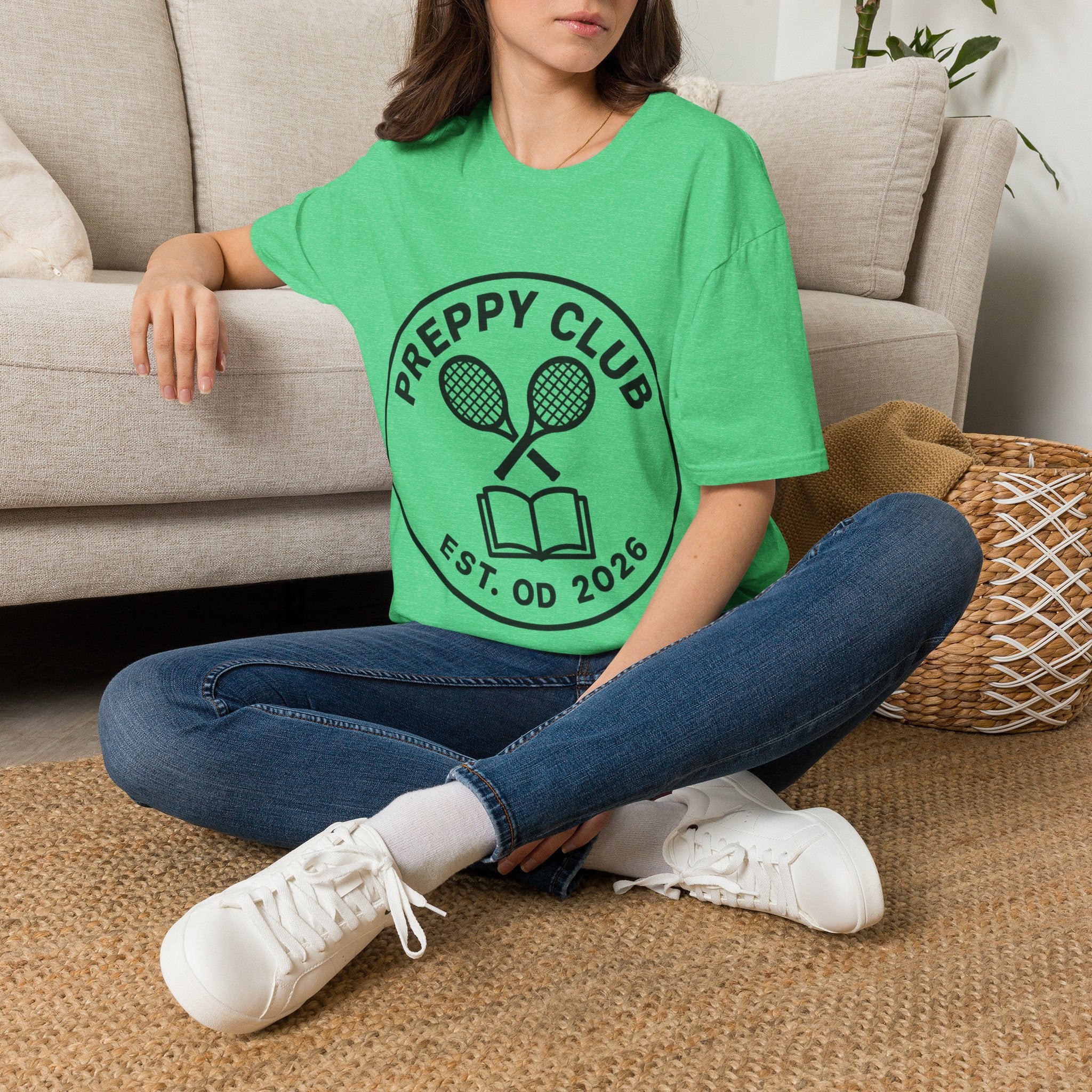 Preppy Club Tennis T‑Shirt — 'Preppy Club' Logo Tee (Est. 2026) - Trending Now - August 2026 Trends - Everyday Sporty T-shirt
