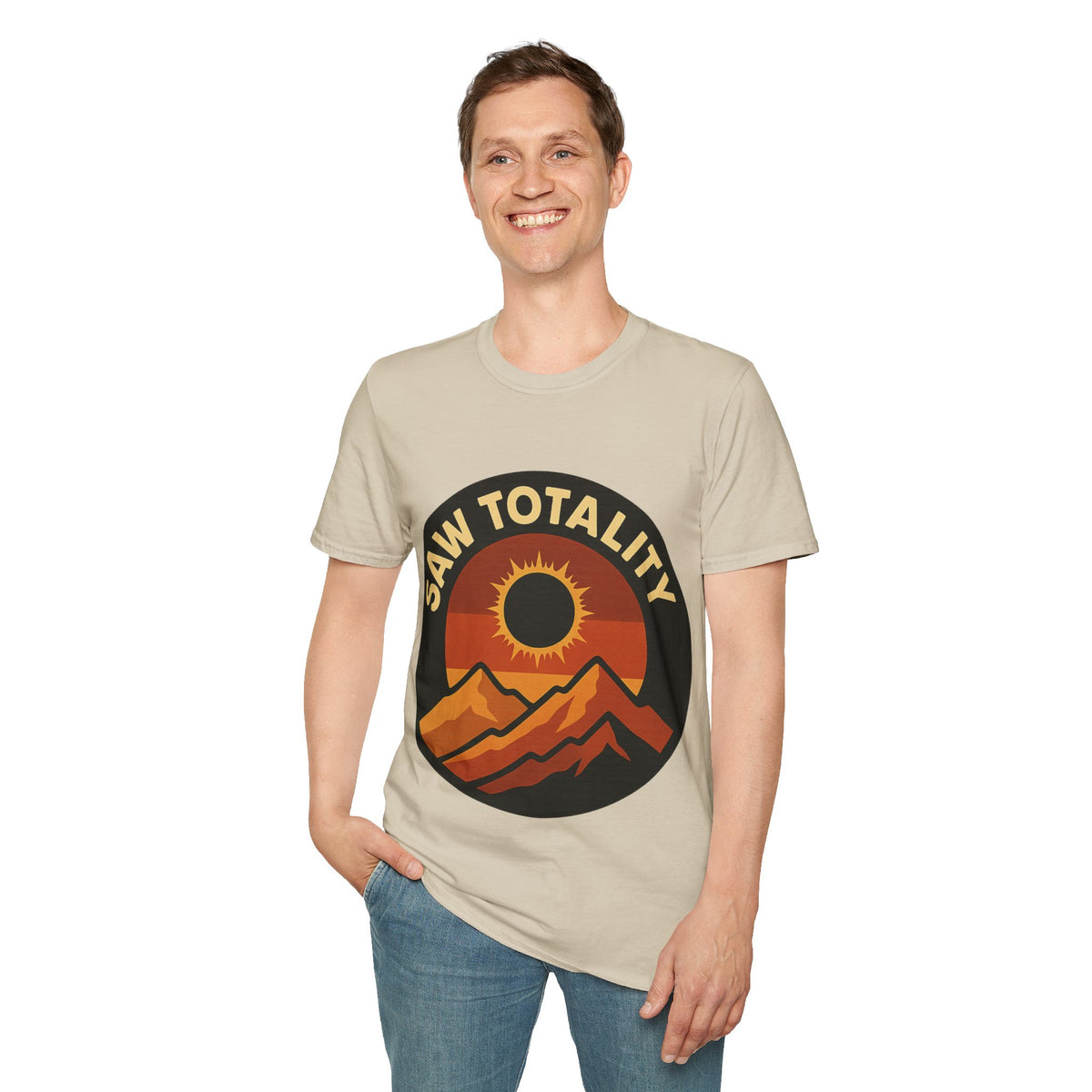 I Saw Totality Solar Eclipse Graphic Tee - Retro Nature Mountain T-Shirt - Trending Now - September 2026