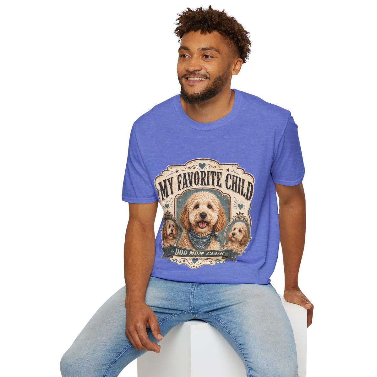 T-Shirt — "My Favorite Child" Dog Mom Club Graphic Tee