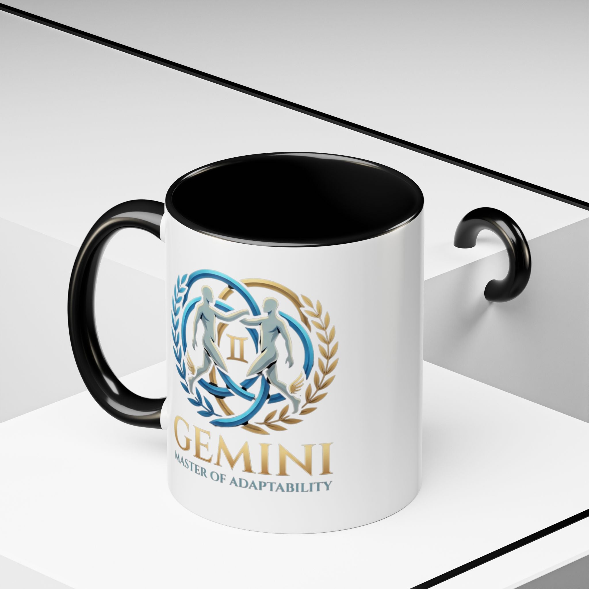 Gemini Zodiac Coffee Mug — 'Master of Adaptability' Accent Mug (11/15oz)