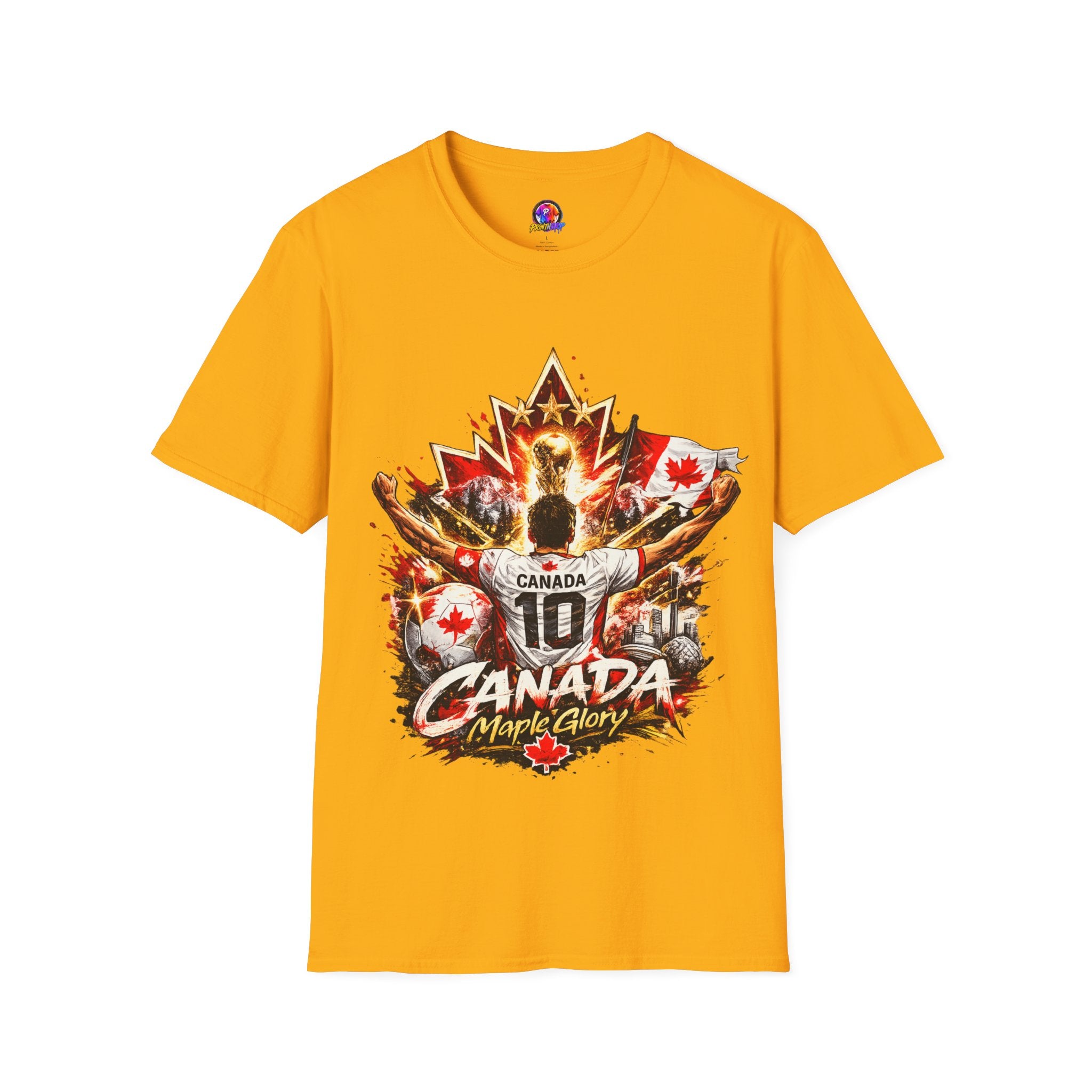 Canada Maple Glory T‑Shirt — Vintage Canadian Maple Leaf Graphic Tee