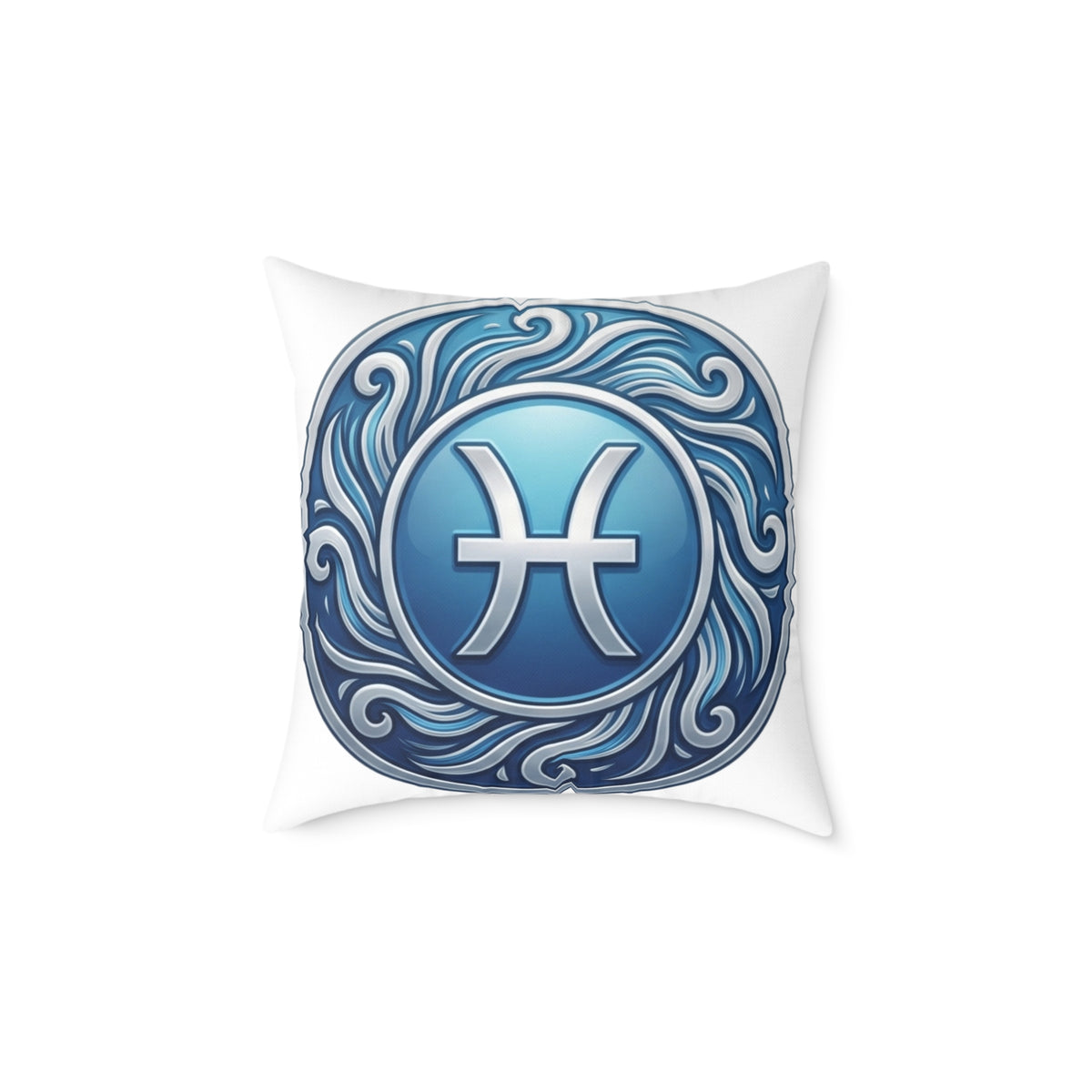 Pisces Zodiac Astrological Square Poly Canvas Pillow