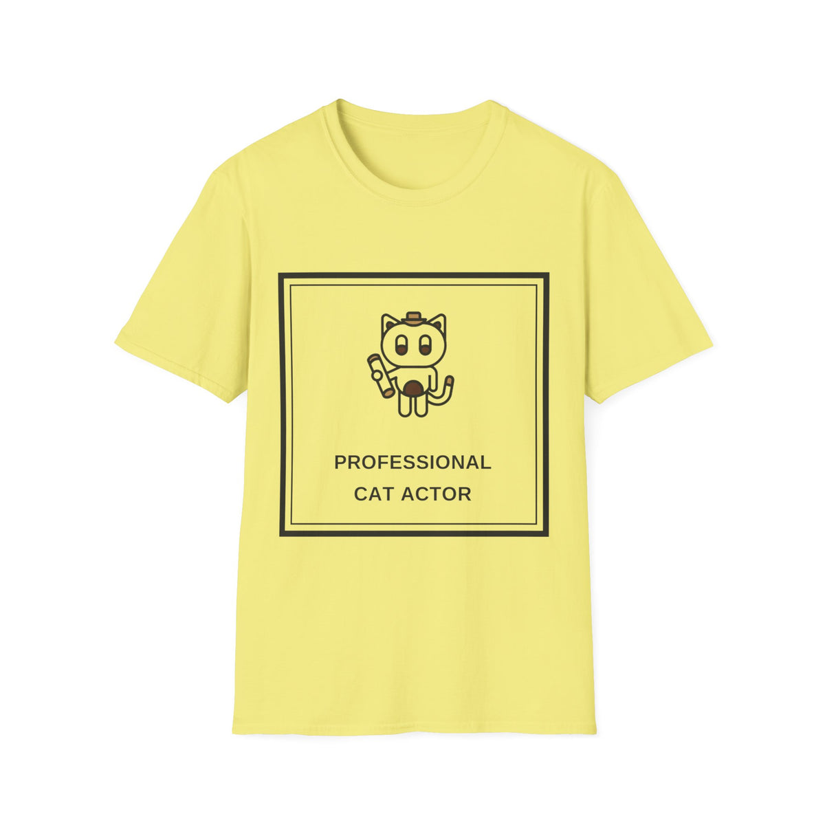 Cat T‑Shirt — "Professional Cat Actor" Cute Cartoon Tee - Trending Now - August 2026