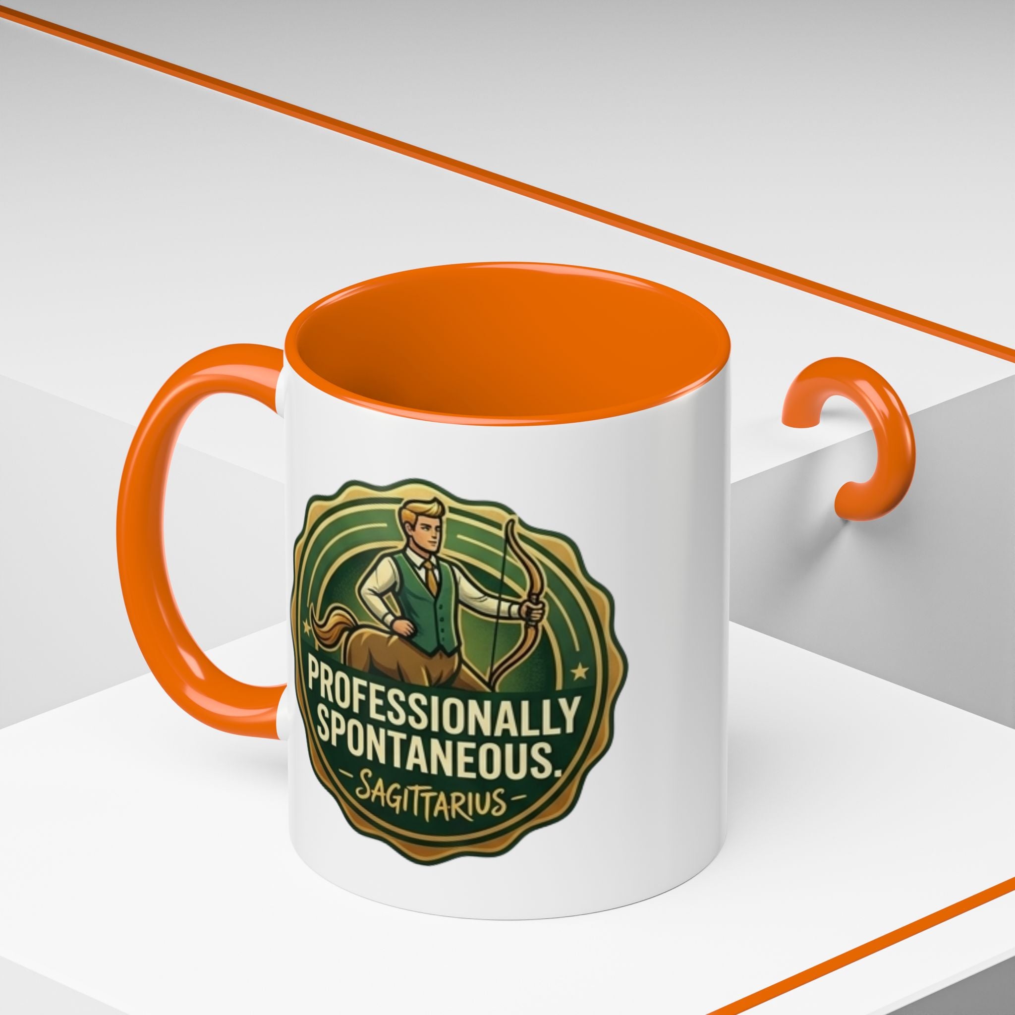 Sagittarius Coffee Mug - "Professionally Spontaneous" Zodiac Accent Mug