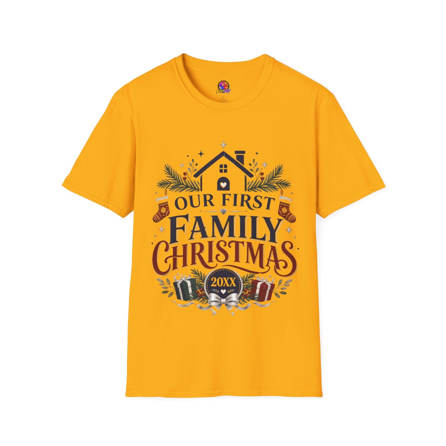 T-Shirt — Our First Family Christmas Personalized Tee