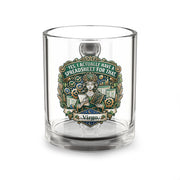 Virgo Glass Mug — “Yes, I Actually Have a Spreadsheet for That” 10oz
