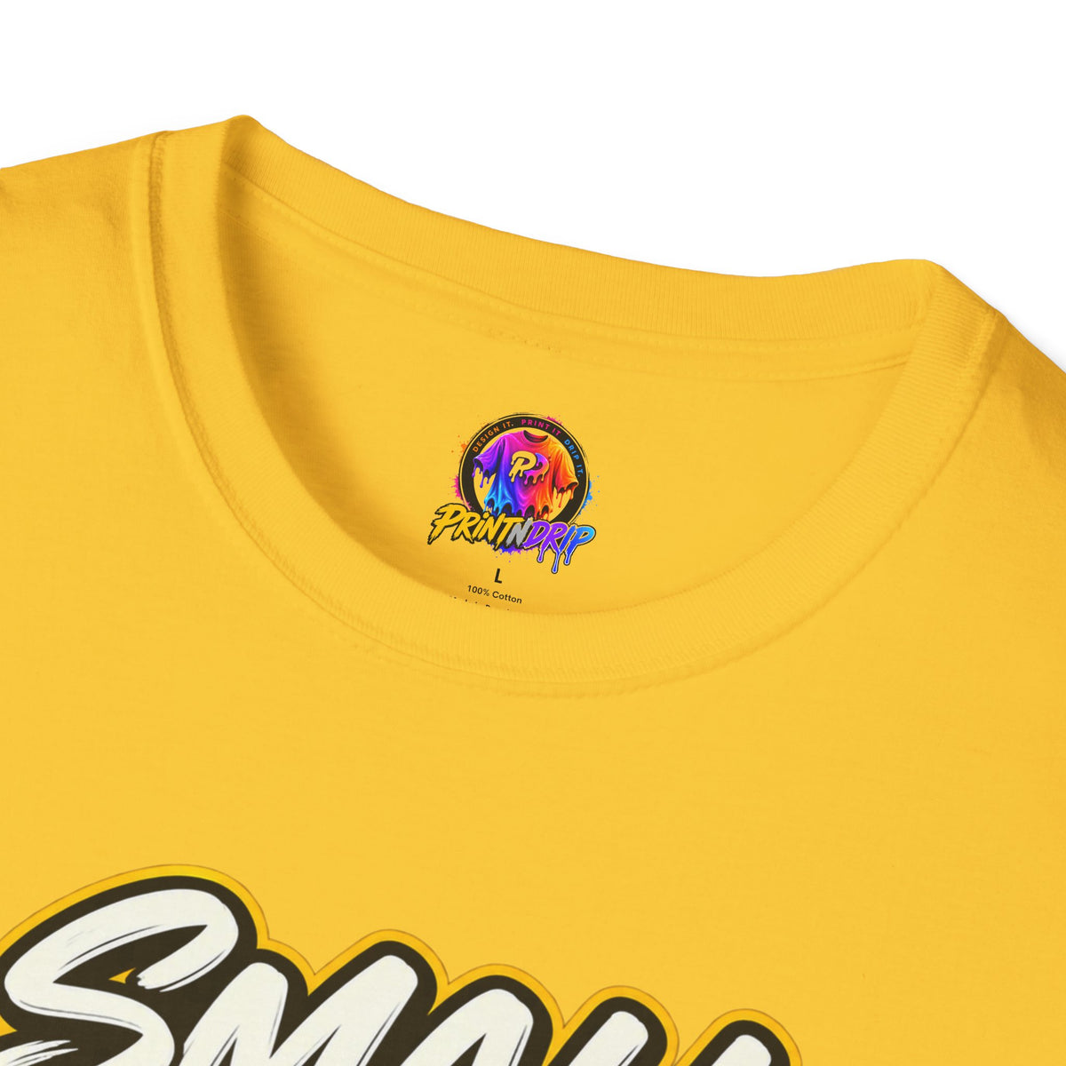 Children's Cancer Awareness T-Shirt — "Small Hands Big Courage" Yellow Ribbon