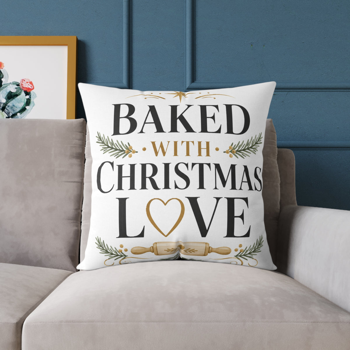 Christmas Baked with Christmas Love Pillow