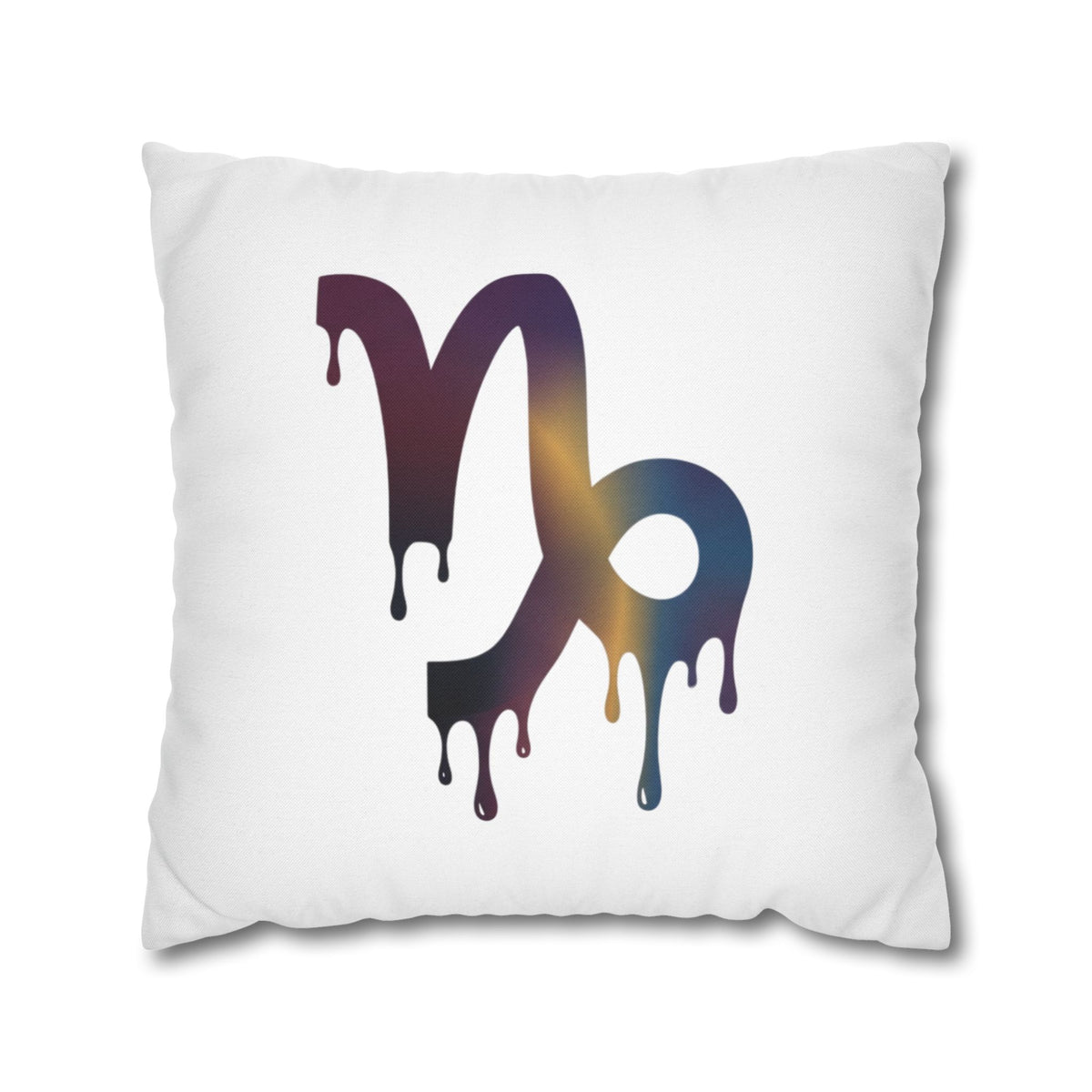 Capricorn Drip Zodiac Pillowcase — Decorative Astrology Accent