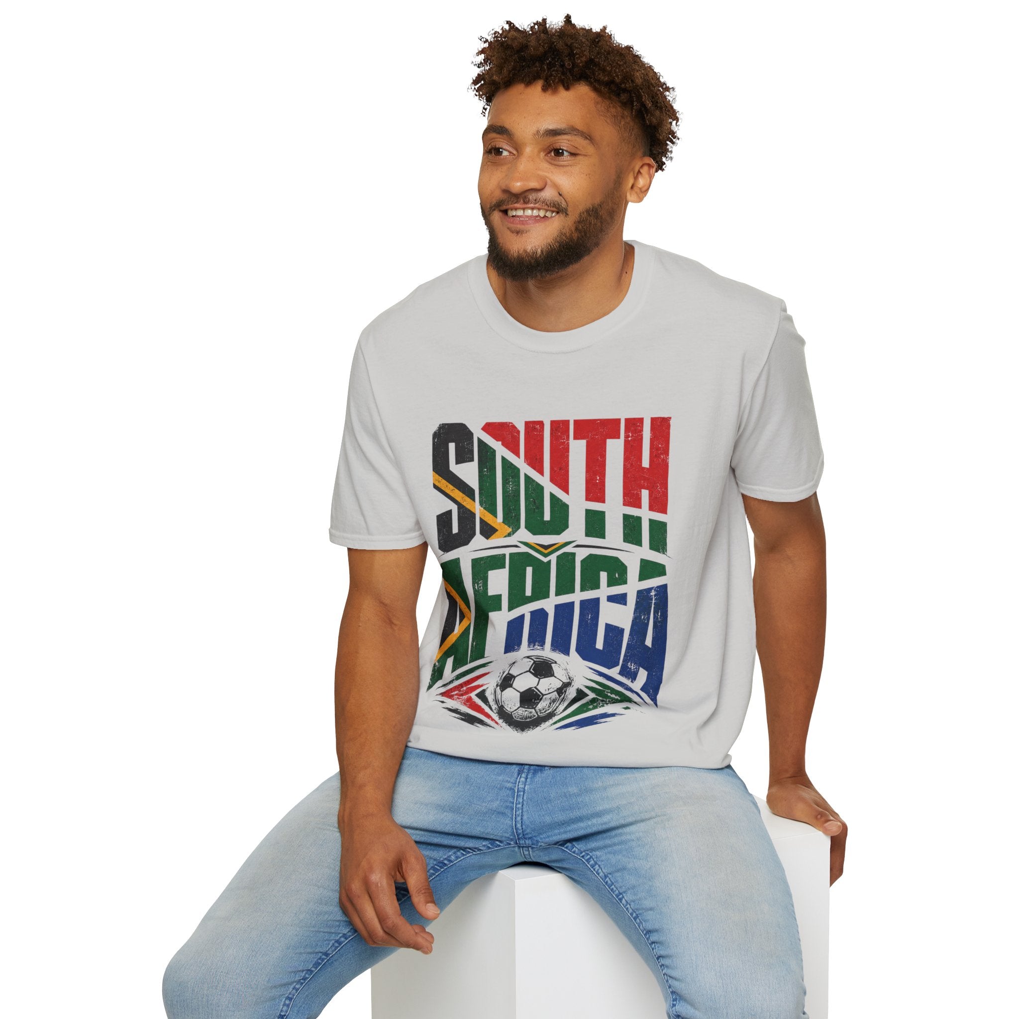 South Africa Soccer T-Shirt — Vintage Flag Football Fan Tee