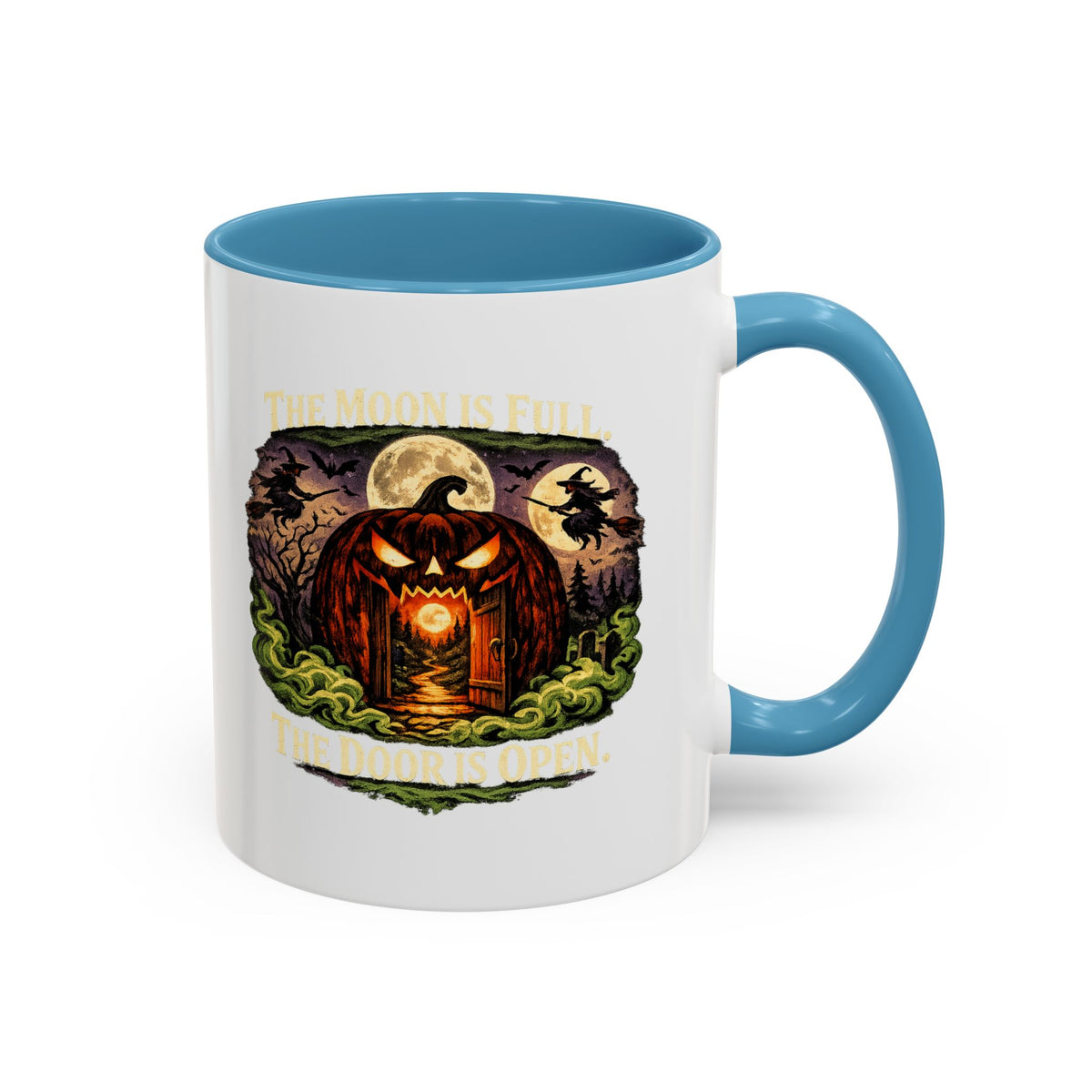 Halloween  The Moon Is Full Accent Coffee Mug