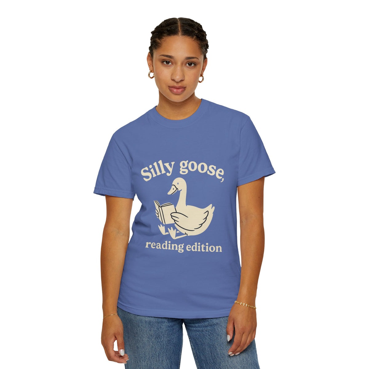 Silly Goose Reading Edition Tee - Cute Book Lover Animal Graphic T-Shirt - Trending Now - October 2026