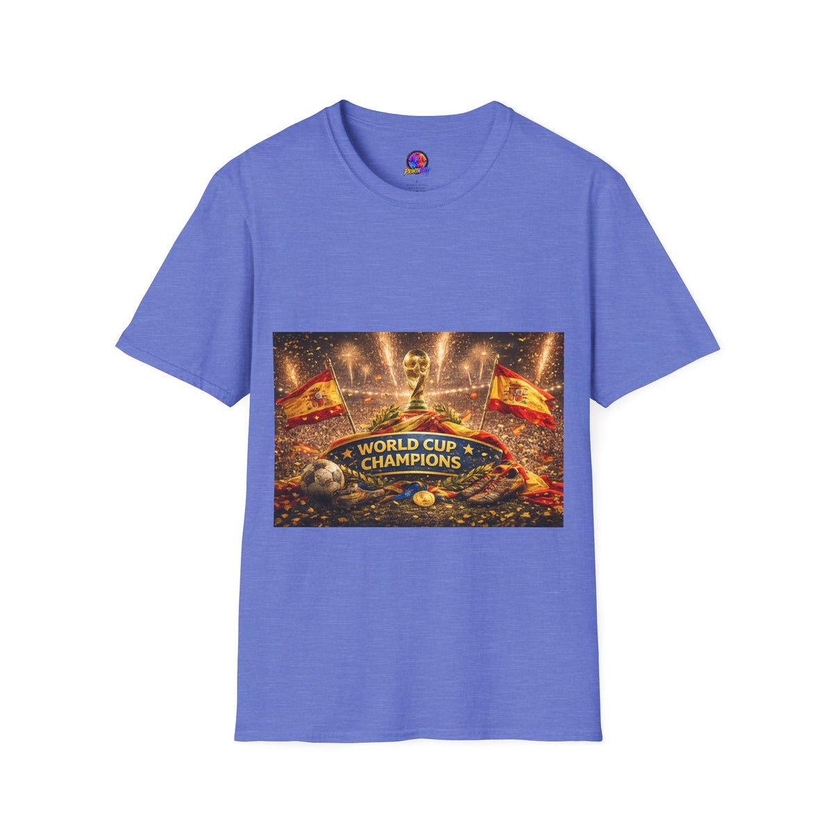 World Cup Champions T-Shirt — Spanish Football Victory Design