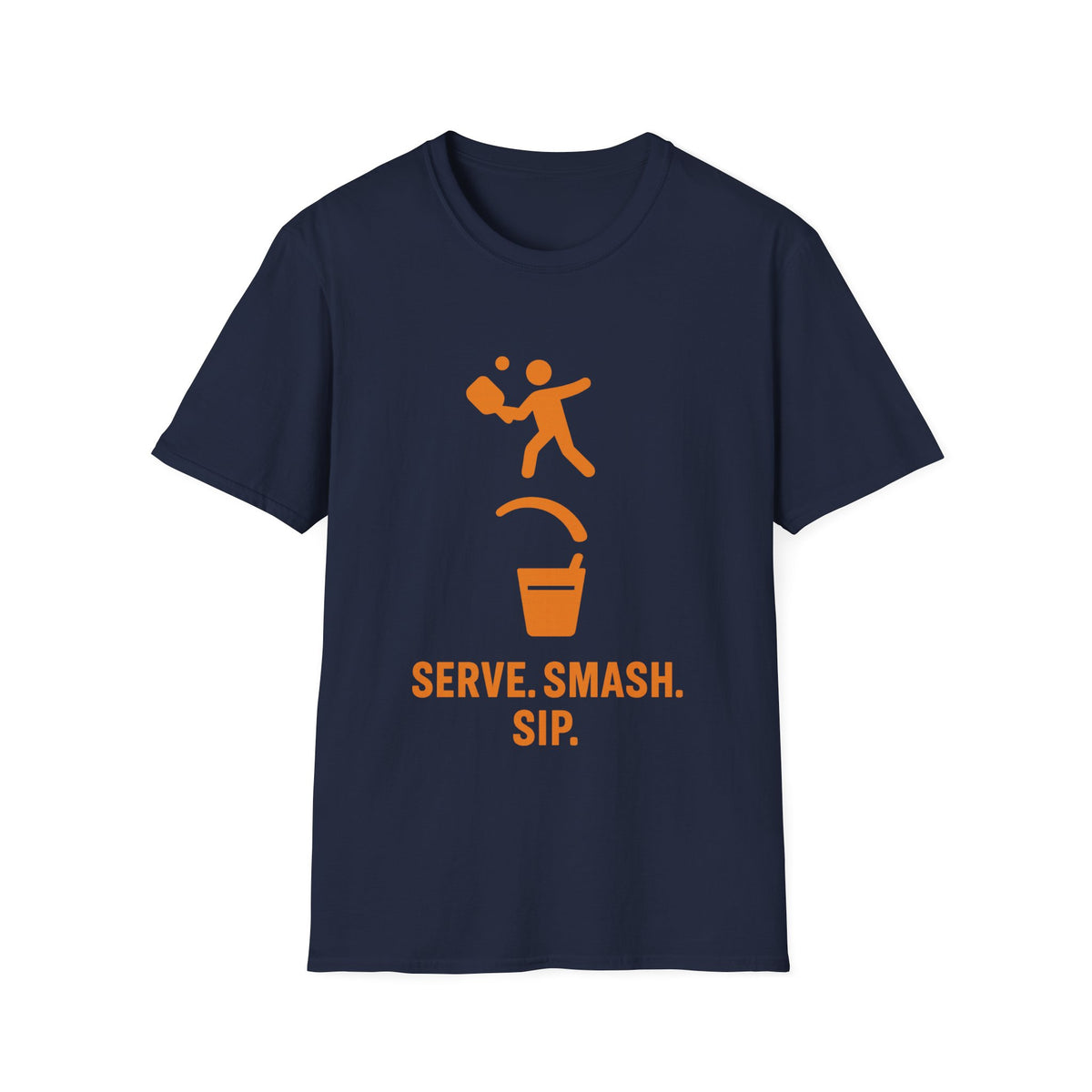 Pickleball Serve Smash Tee — Small Orange Player Graphic - Trending Now - September 2026