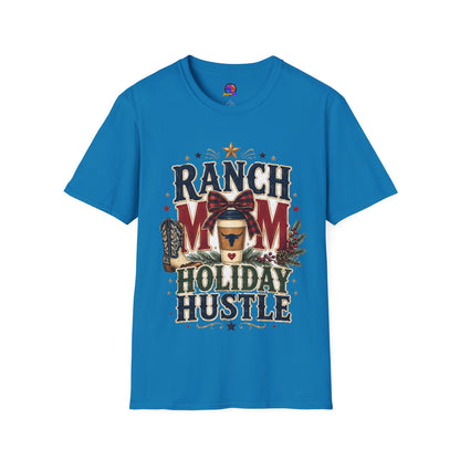 Ranch Mom Holiday Hustle T-Shirt — Festive Western Mom Tee