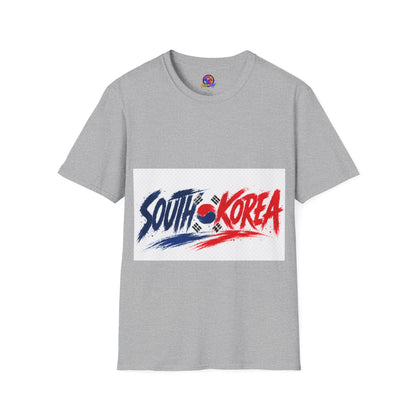 South Korea Flag Brushstroke T-Shirt — Patriotic Korean Travel Tee