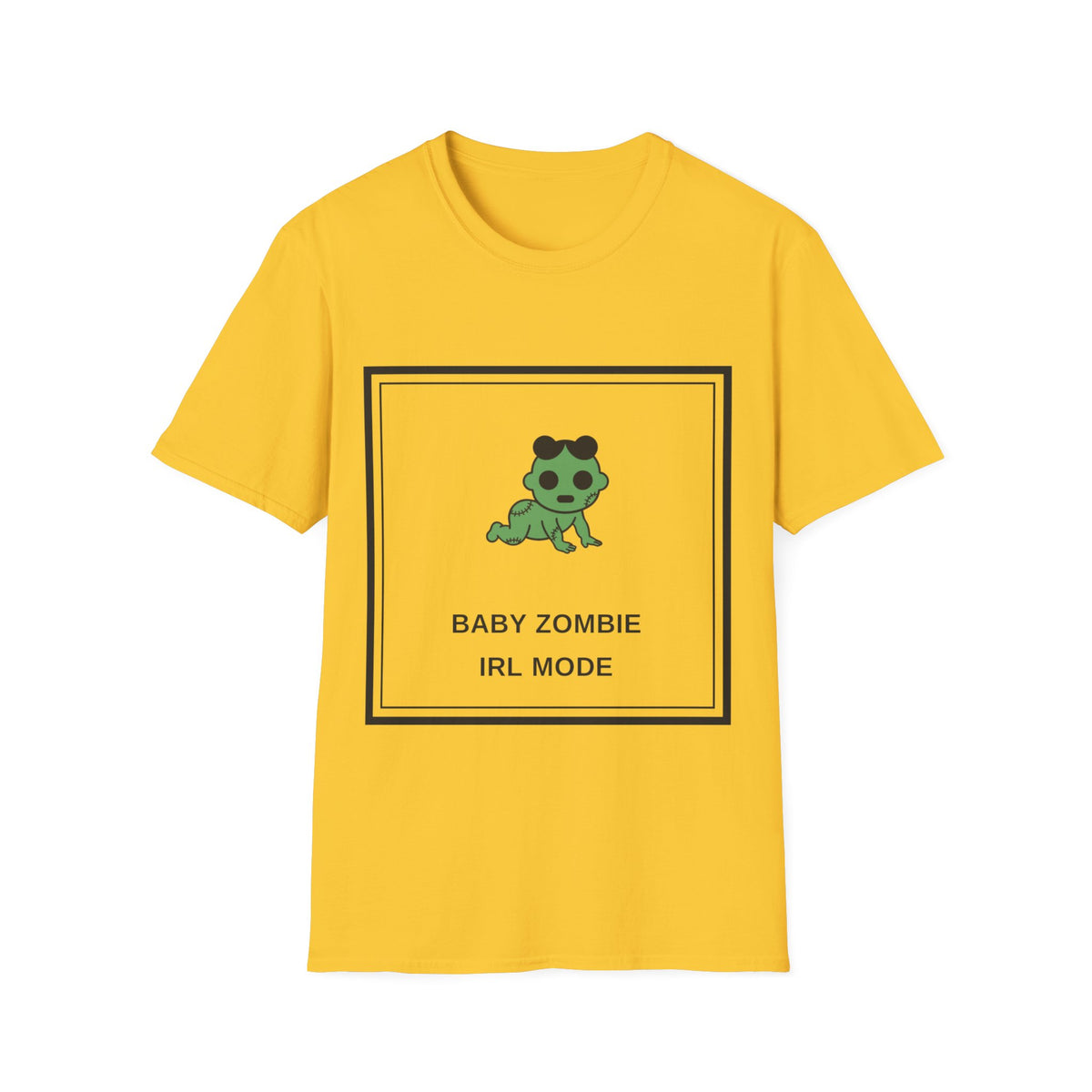 Baby Zombie T-Shirt — Cute Green Cartoon 'Baby Zombie IRL Mode' Graphic Tee - Trending Now - August 2026