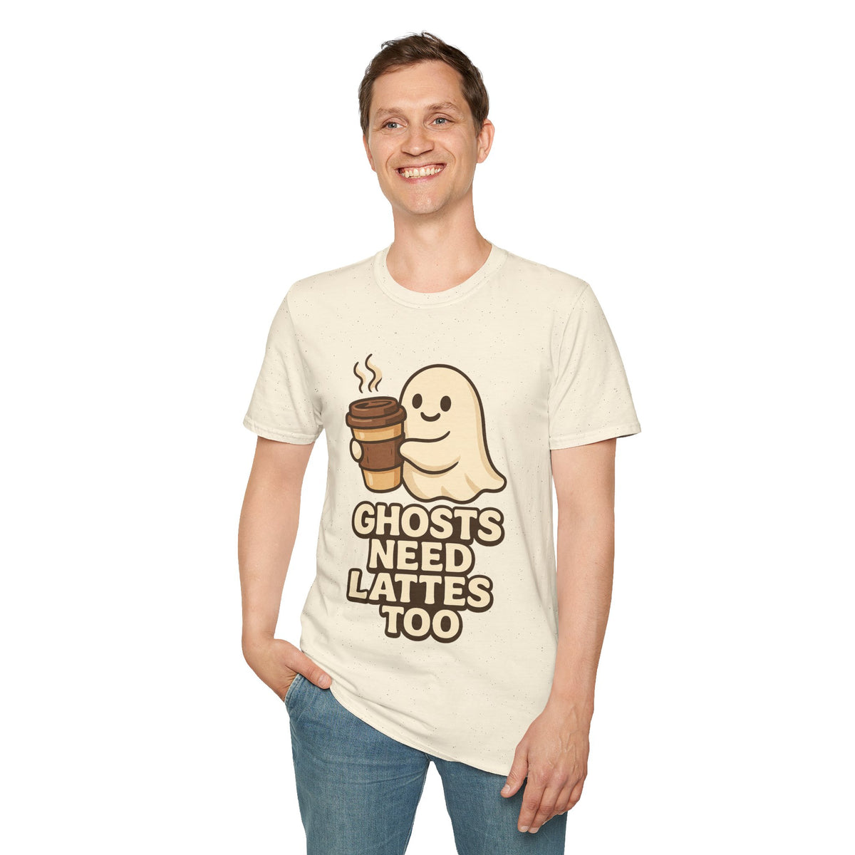 Ghosts Need Lattes Too T-Shirt - Trending Now - August 2026